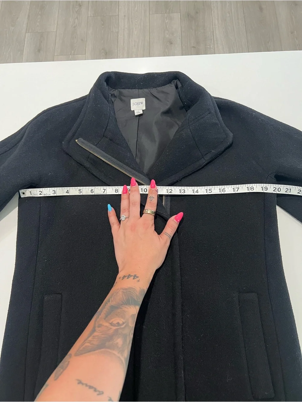 J CREW • Factory City Coat wool blend with an asymmetrical zipper closure. - Picture 10 of 13